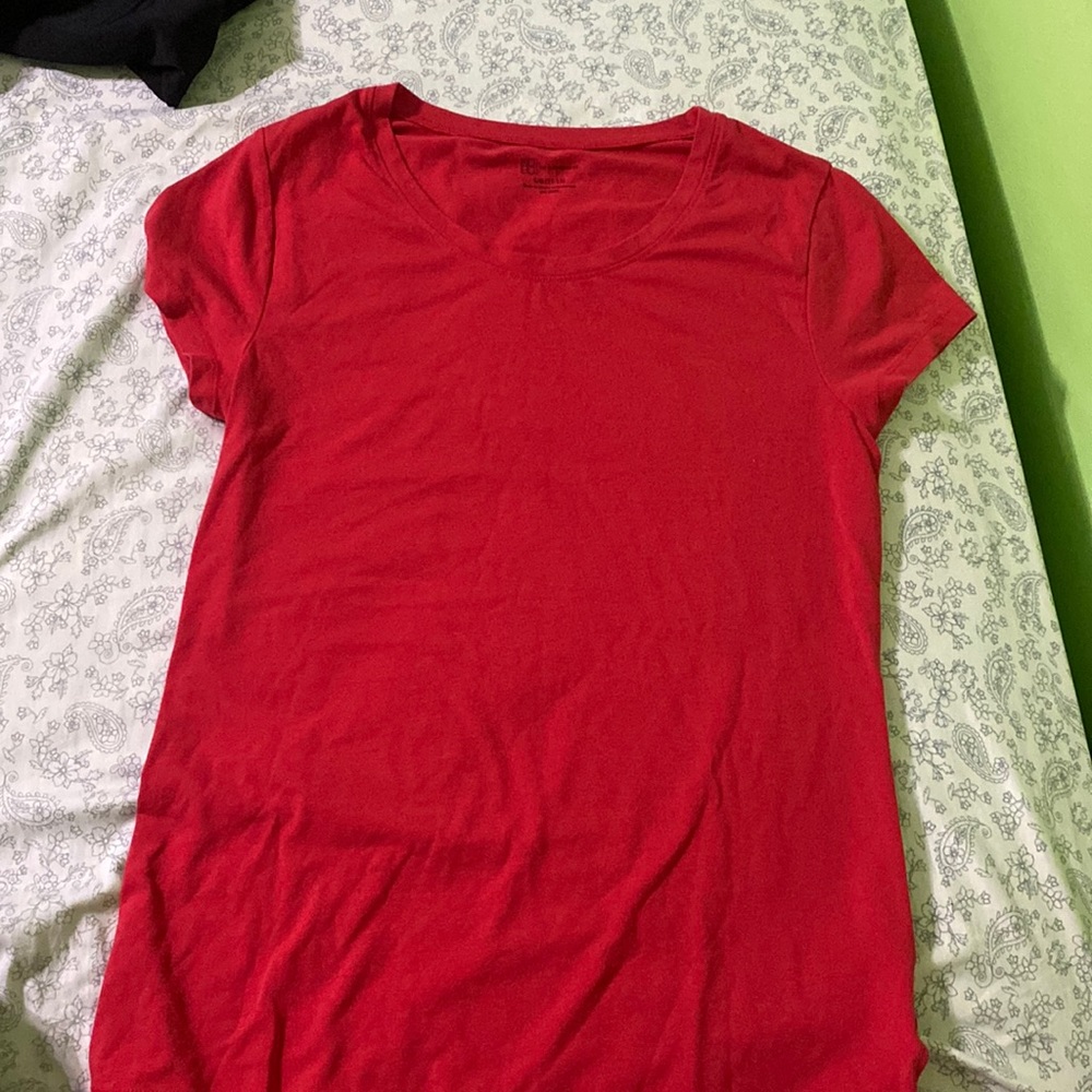 Plain red T-shirt